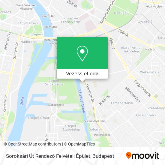 Soroksári Út Rendező Felvételi Épület térkép