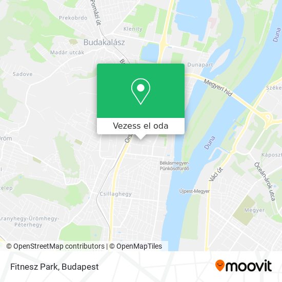 Fitnesz Park térkép