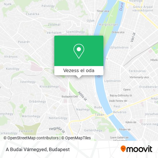 A Budai Várnegyed térkép