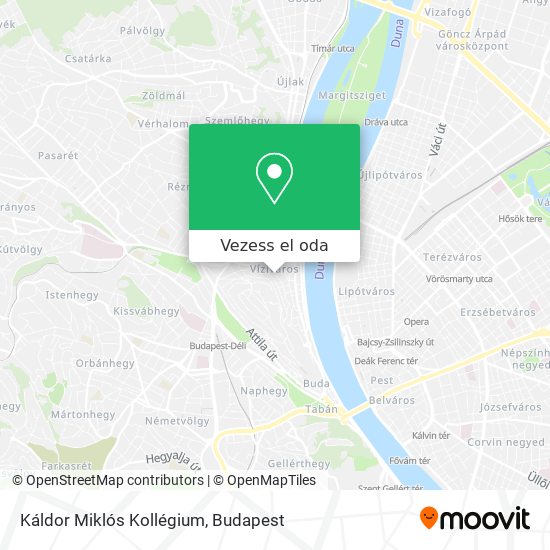 Káldor Miklós Kollégium térkép