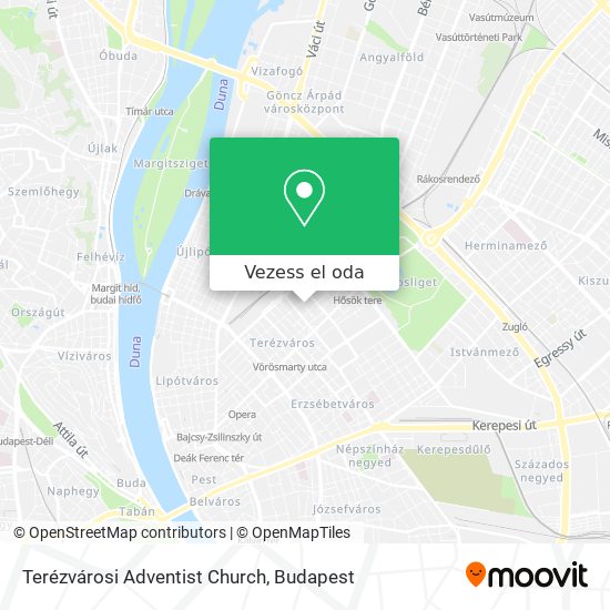 Terézvárosi Adventist Church térkép
