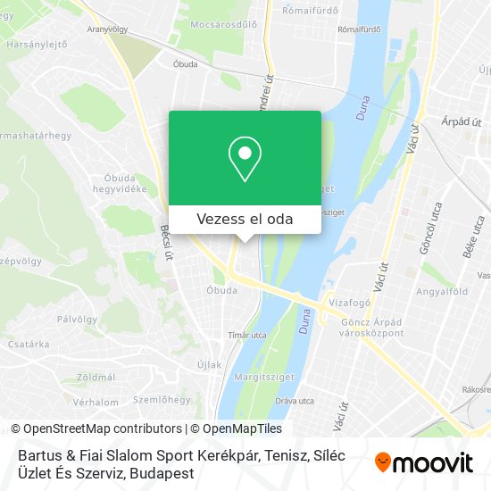 Bartus & Fiai Slalom Sport Kerékpár, Tenisz, Síléc Üzlet És Szerviz térkép