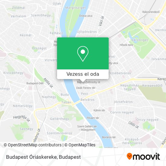 Budapest Óriáskereke térkép