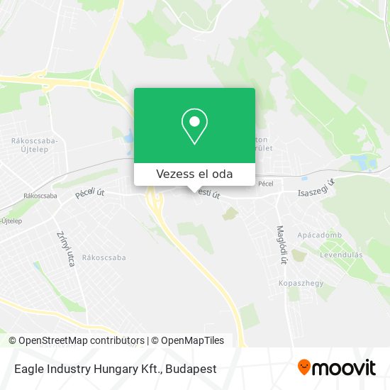 Eagle Industry Hungary Kft. térkép