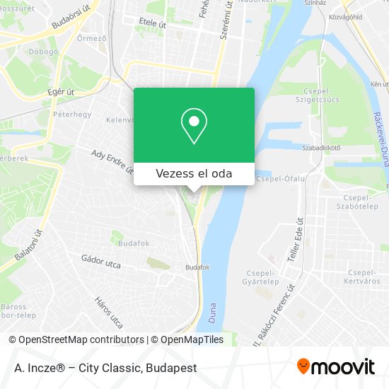 A. Incze® – City Classic térkép