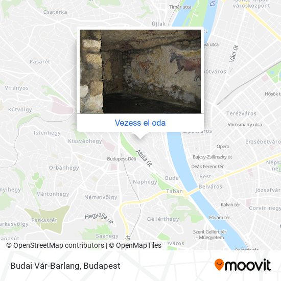 Budai Vár-Barlang térkép