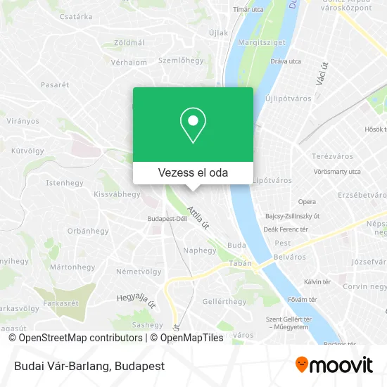 Budai Vár-Barlang térkép