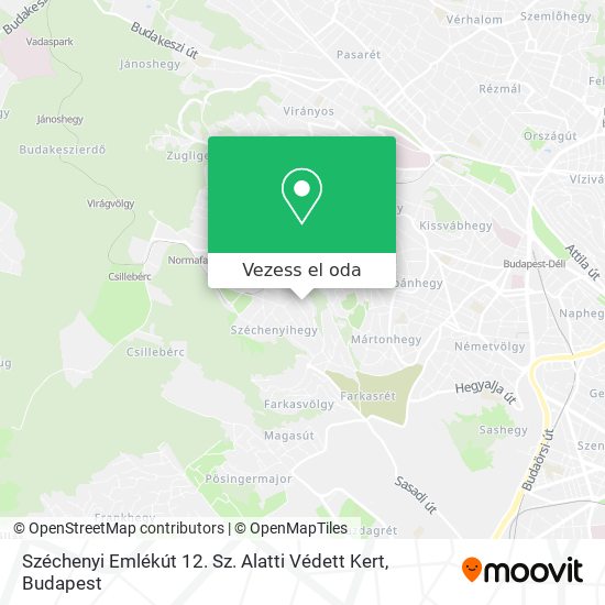 Széchenyi Emlékút 12. Sz. Alatti Védett Kert térkép