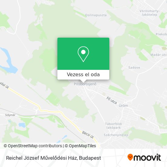 Reichel József Művelődési Ház térkép
