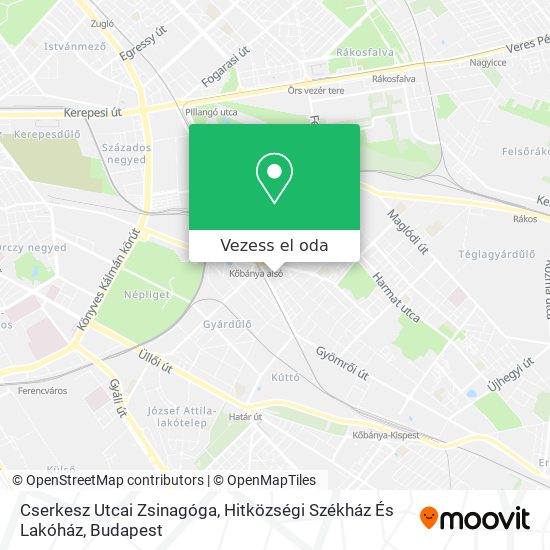 Cserkesz Utcai Zsinagóga, Hitközségi Székház És Lakóház térkép