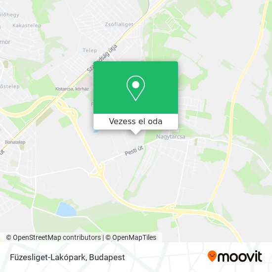 Füzesliget-Lakópark térkép