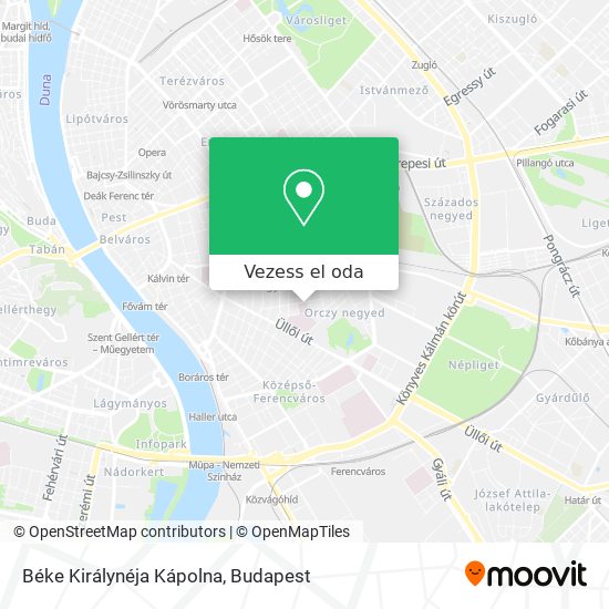 Béke Királynéja Kápolna térkép