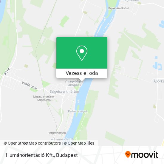 Humánorientáció Kft. térkép