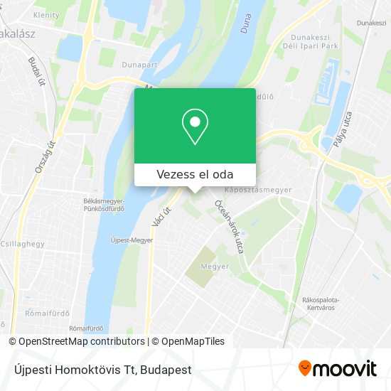 Újpesti Homoktövis Tt térkép