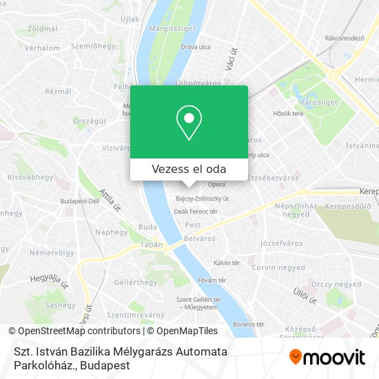 Szt. István Bazilika Mélygarázs Automata Parkolóház. térkép