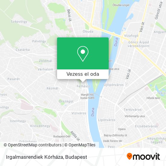 Irgalmasrendiek Kórháza térkép