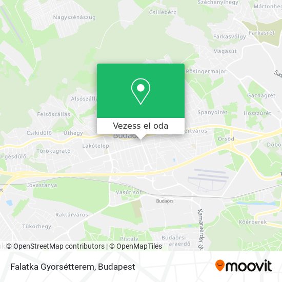 Falatka Gyorsétterem térkép