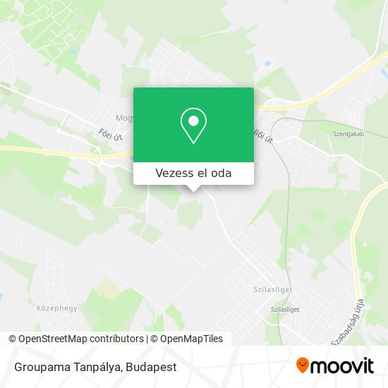 Groupama Tanpálya térkép