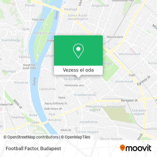 Football Factor térkép
