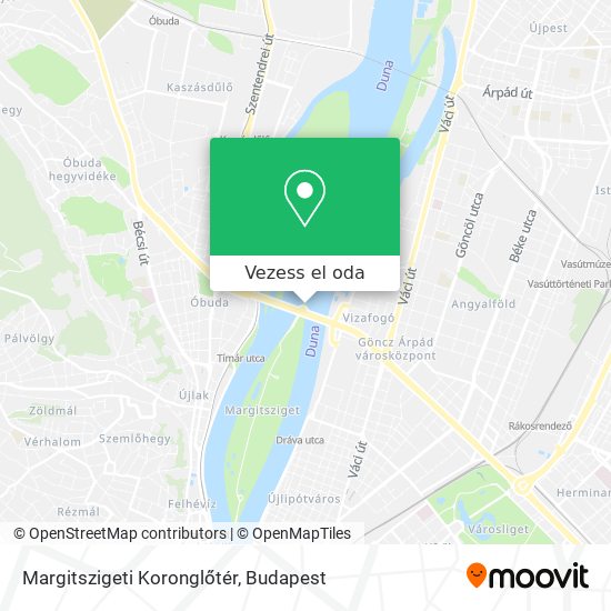 Margitszigeti Koronglőtér térkép