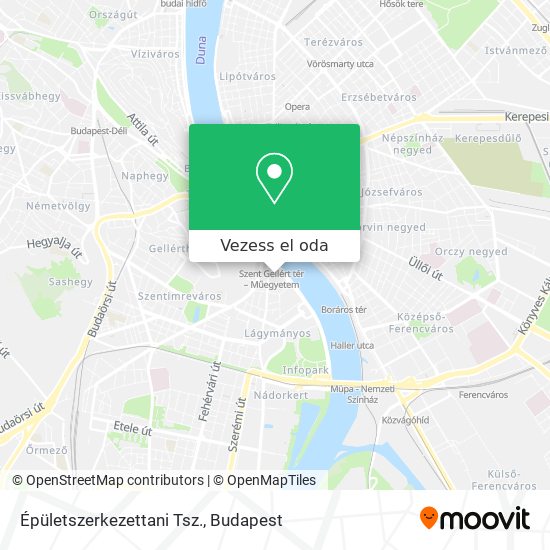 Épületszerkezettani Tsz. térkép