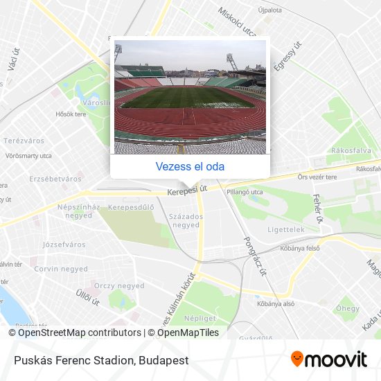 Puskás Ferenc Stadion térkép