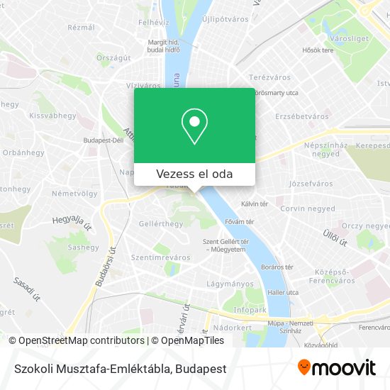 Szokoli Musztafa-Emléktábla térkép