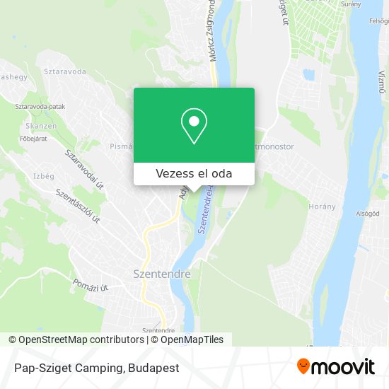 Pap-Sziget Camping térkép