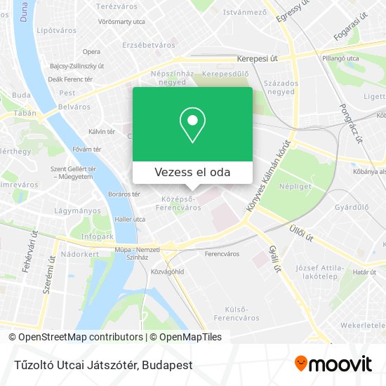 Tűzoltó Utcai Játszótér térkép