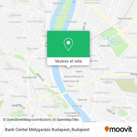 Bank Center Mélygarázs Budapest térkép