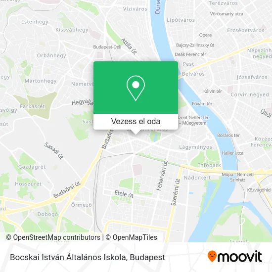 Bocskai István Általános Iskola térkép