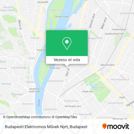 Budapesti Elektromos Művek Nyrt térkép