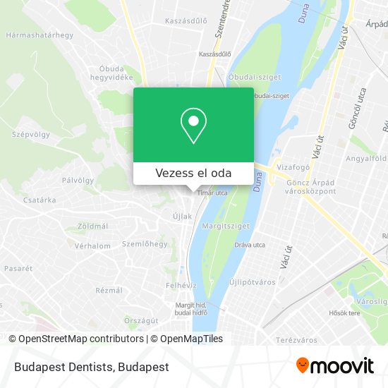 Budapest Dentists térkép