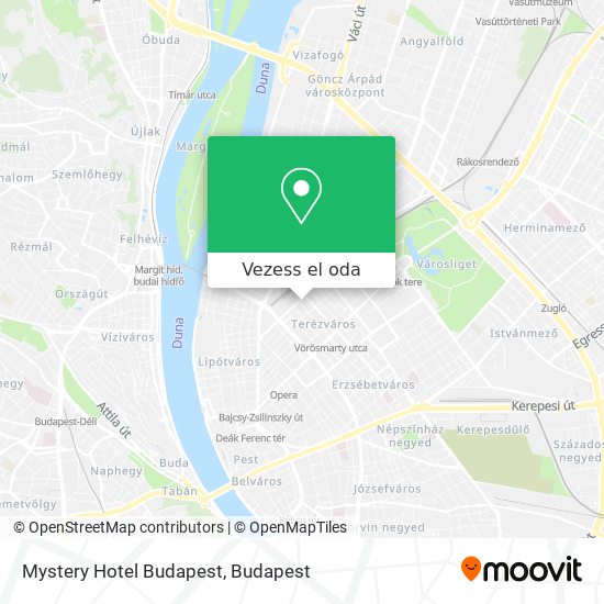 Mystery Hotel Budapest térkép