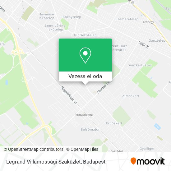 Legrand Villamossági Szaküzlet térkép