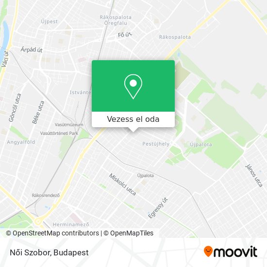 Női Szobor térkép