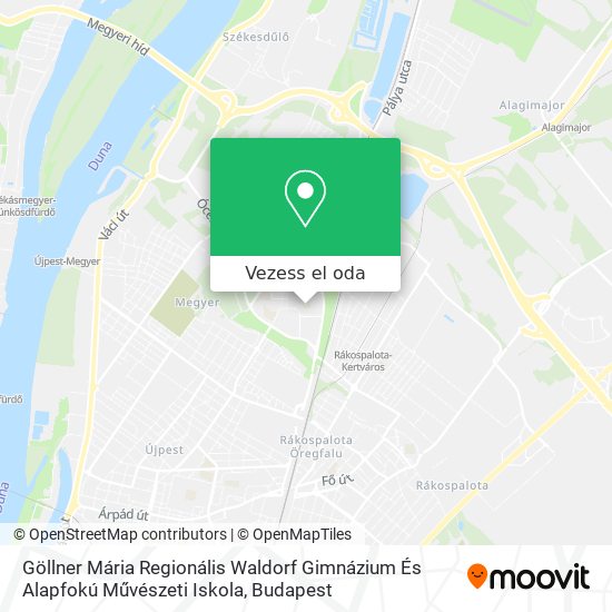 Göllner Mária Regionális Waldorf Gimnázium És Alapfokú Művészeti Iskola térkép