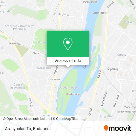 Aranyhalas Tó térkép