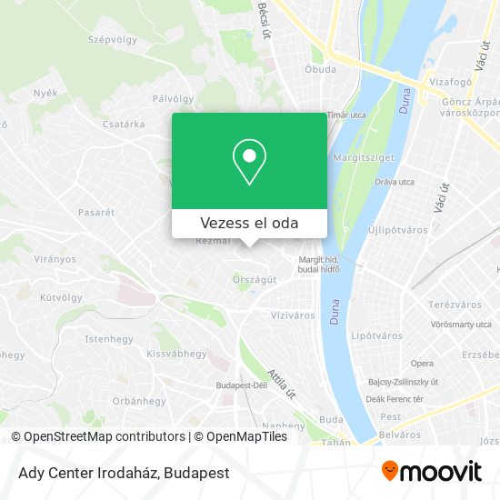 Ady Center Irodaház térkép