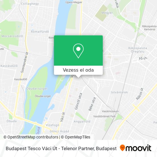 Budapest Tesco Váci Út - Telenor Partner térkép