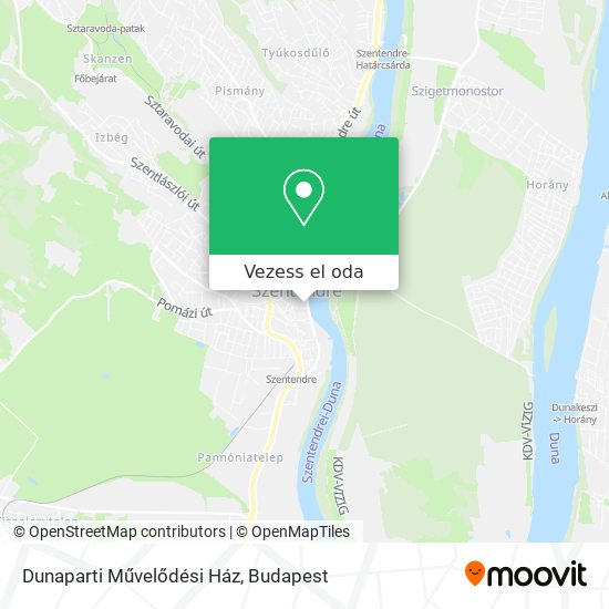 Dunaparti Művelődési Ház térkép