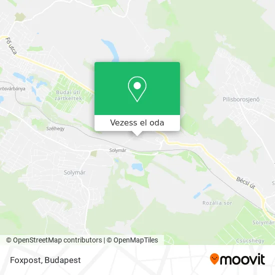 Foxpost térkép