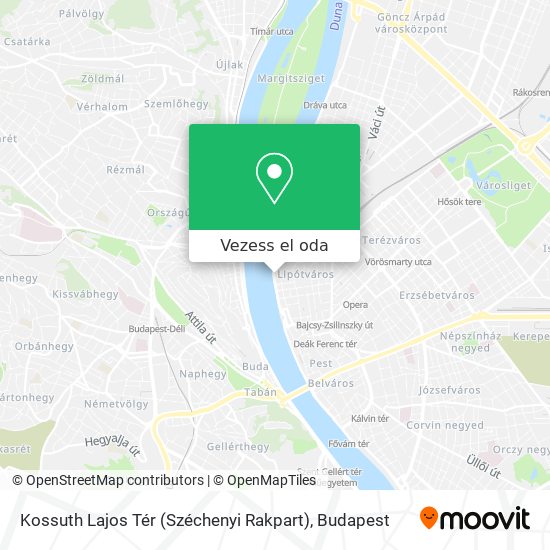 Kossuth Lajos Tér (Széchenyi Rakpart) térkép