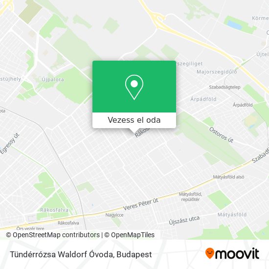 Tündérrózsa Waldorf Óvoda térkép