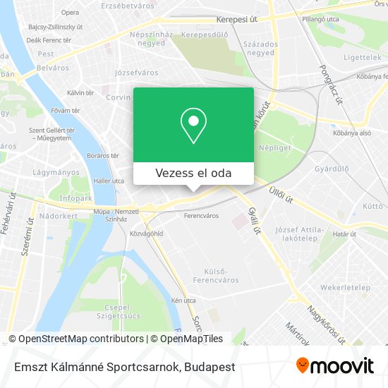 Emszt Kálmánné Sportcsarnok térkép