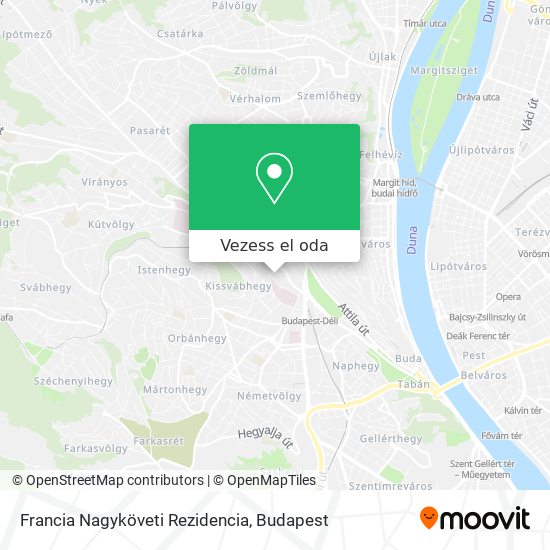 Francia Nagyköveti Rezidencia térkép