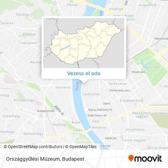 Országgyűlési Múzeum térkép