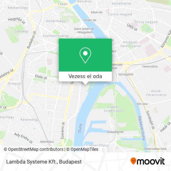 Lambda Systeme Kft. térkép