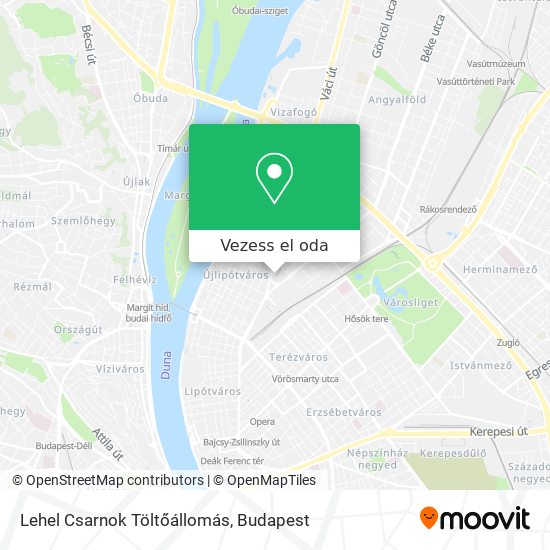 Lehel Csarnok Töltőállomás térkép