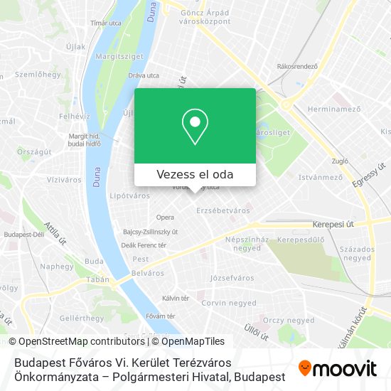 Budapest Főváros Vi. Kerület Terézváros Önkormányzata – Polgármesteri Hivatal térkép